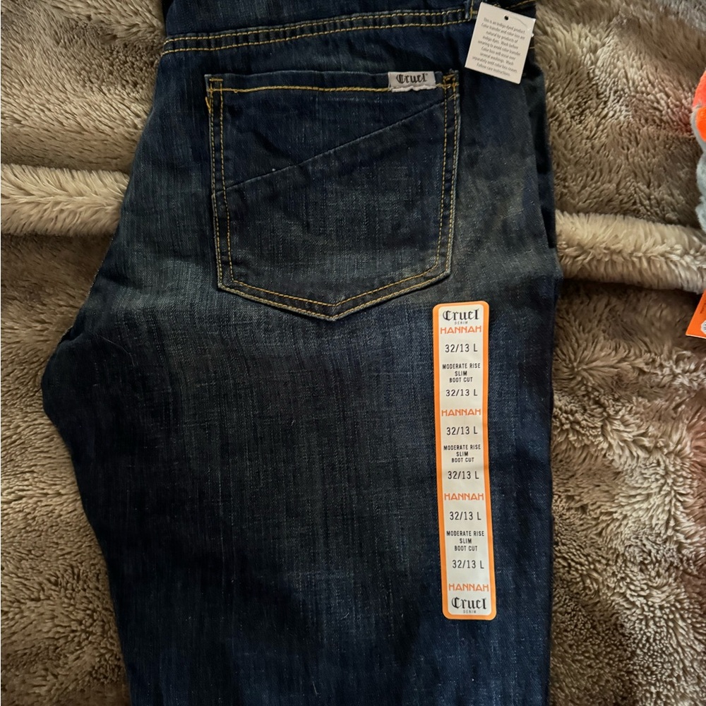 Cruel Girl Dark Blue Boot Cut Jeans